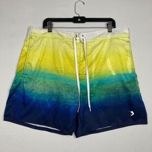 Tommy Bahama Reel Legends Men's Swim Trunks Shorts Ombre Scales Mesh Lined XL